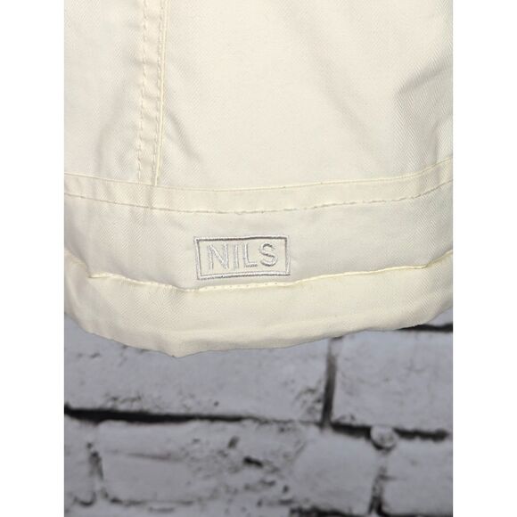 NILS Ski Snow Puffer Hooded Jacket Winter Sports Outdoors Pockets Cream Size 8 - Picture 7 of 14